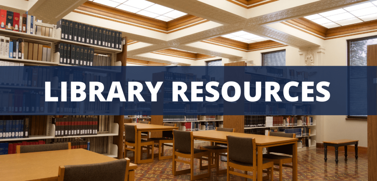 Library Resources – Oblate